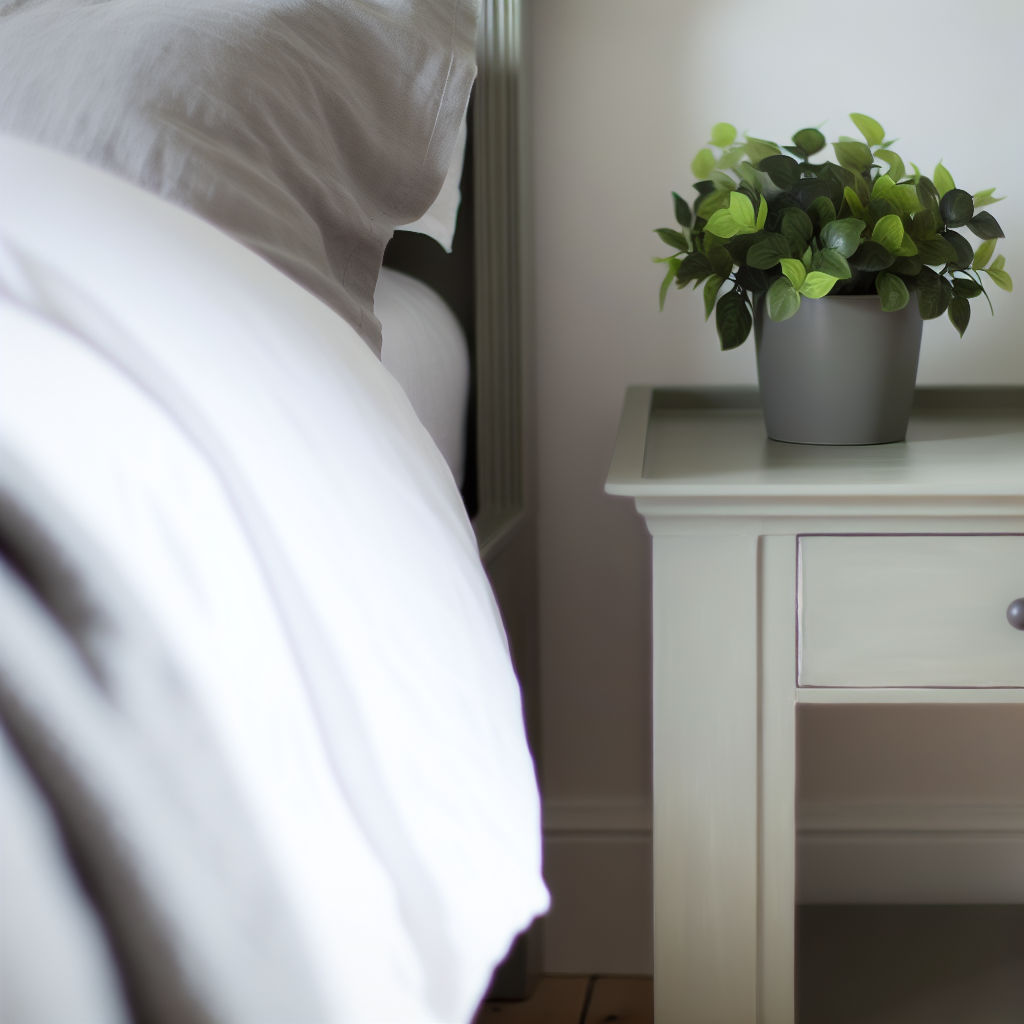 Serene bedside area