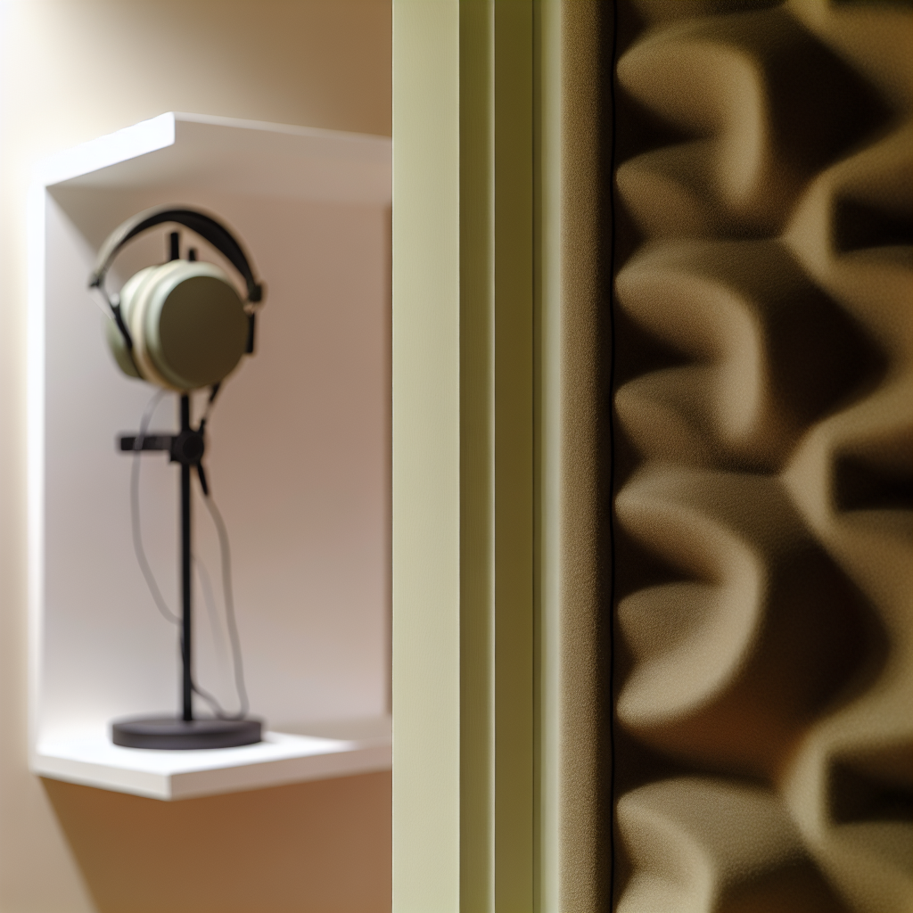 Peaceful music listening corner